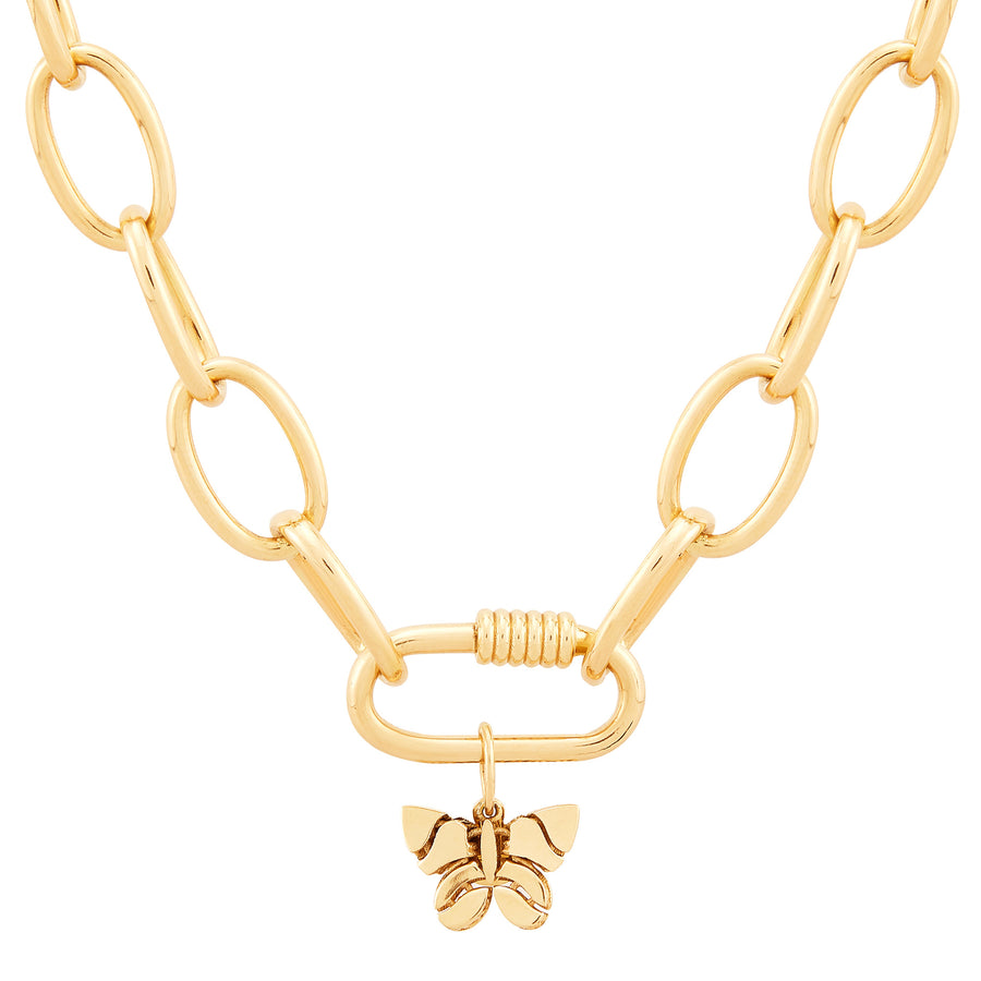 14 Karat Yellow Gold Butterfly Charm