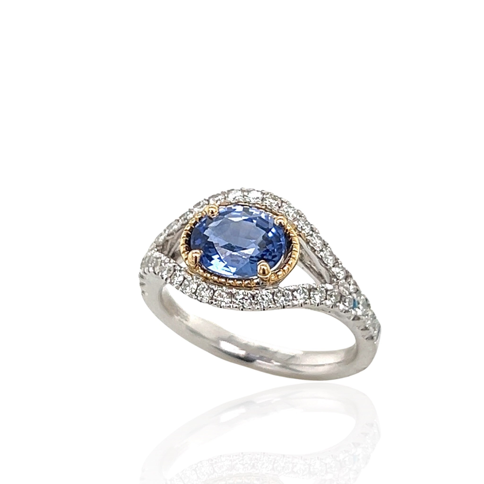 Blue Sapphire And Rose Gold Ring 2024 | johnnysbarandgrill.com