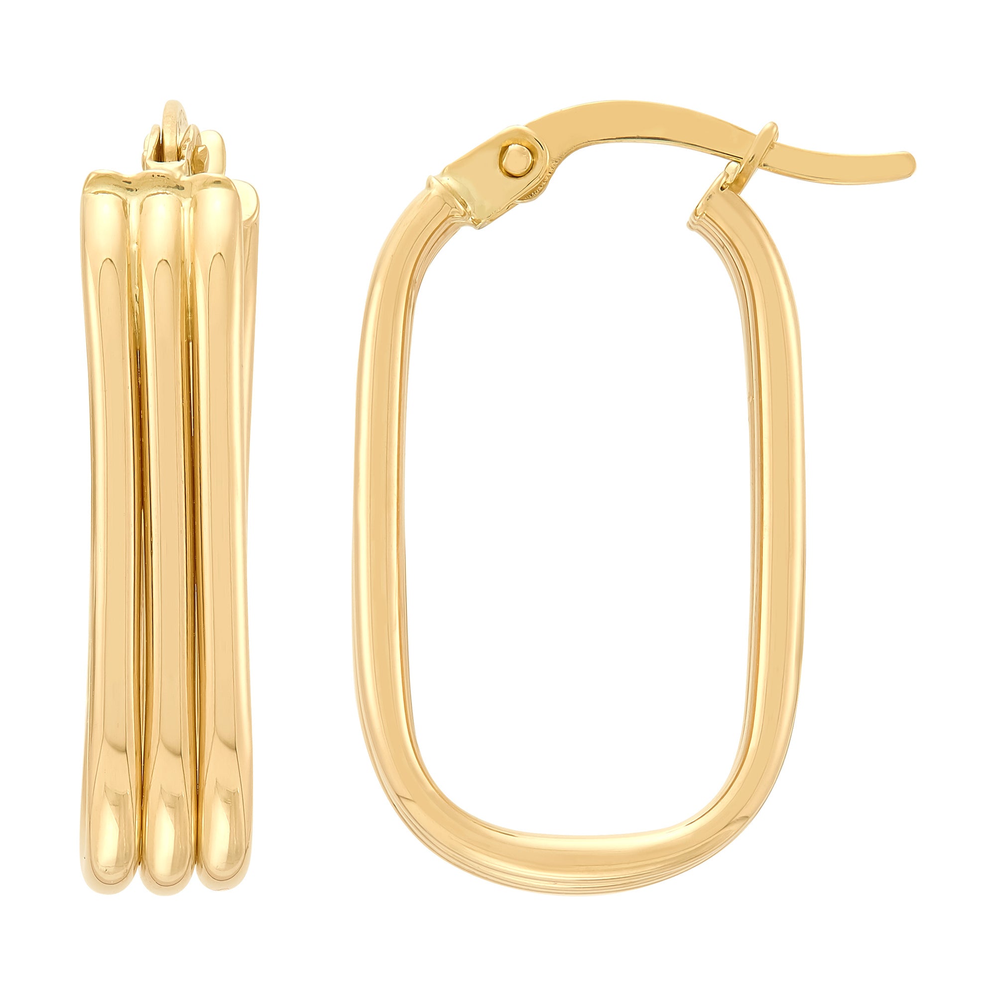 14Kt Yellow Gold Hoop Earring