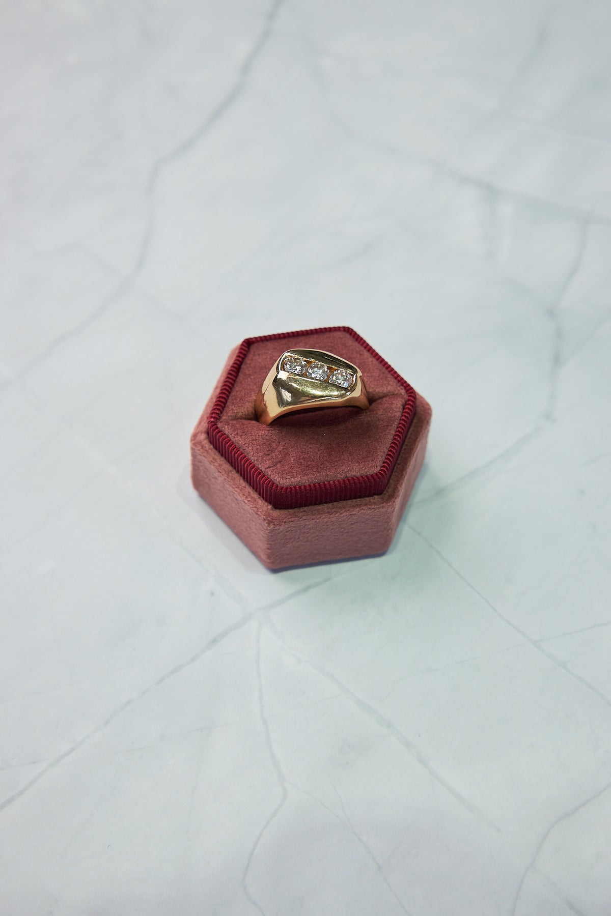 14 Karat Yellow Gold Diamond Ring