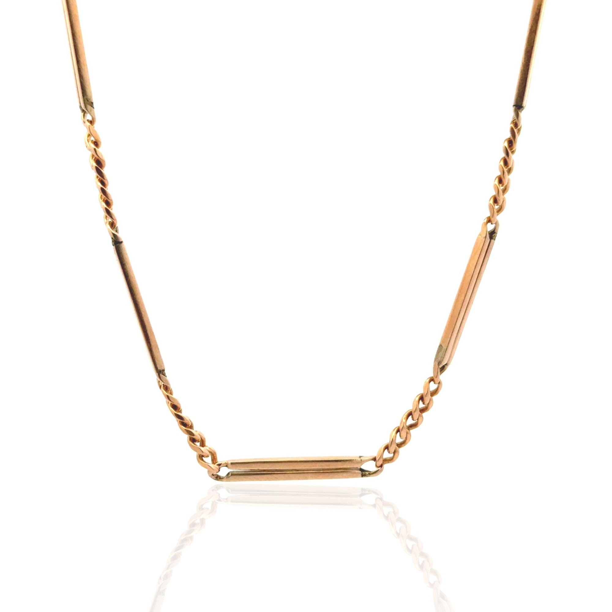 14 Karat Yellow Gold Pocket Watch Chain