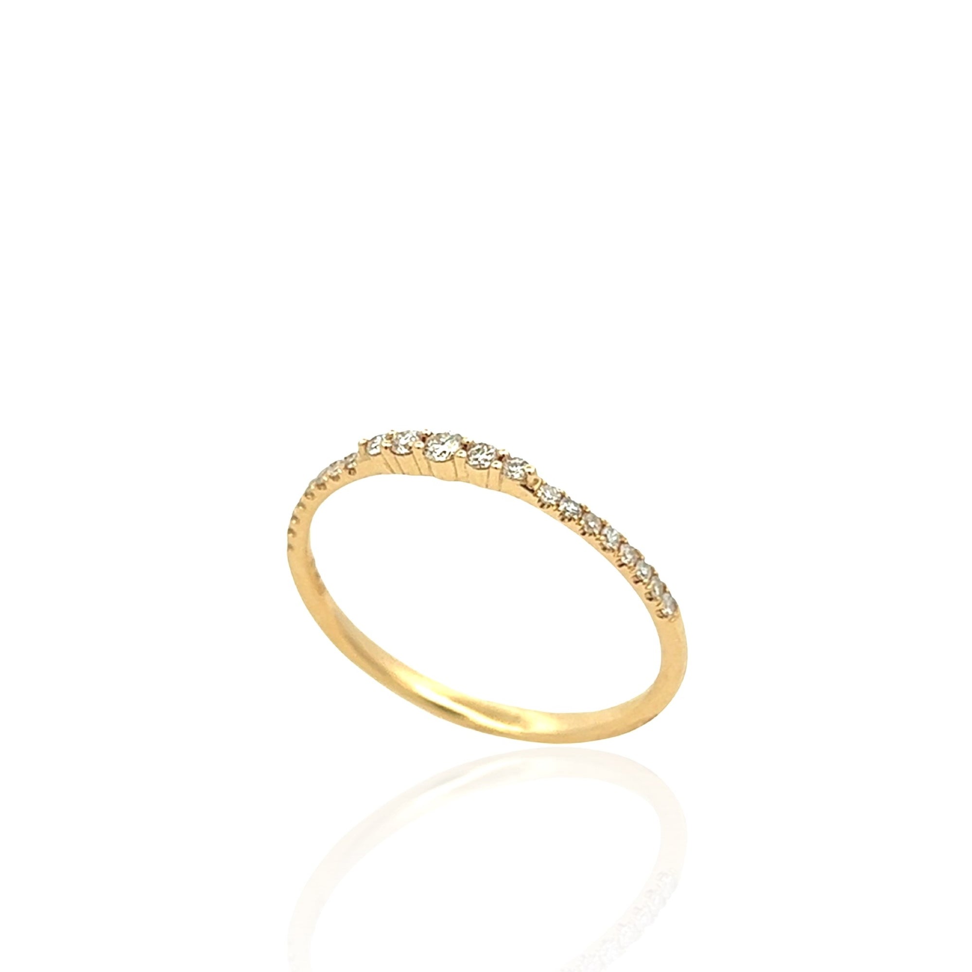 14 Karat Yellow Gold Diamond Ring