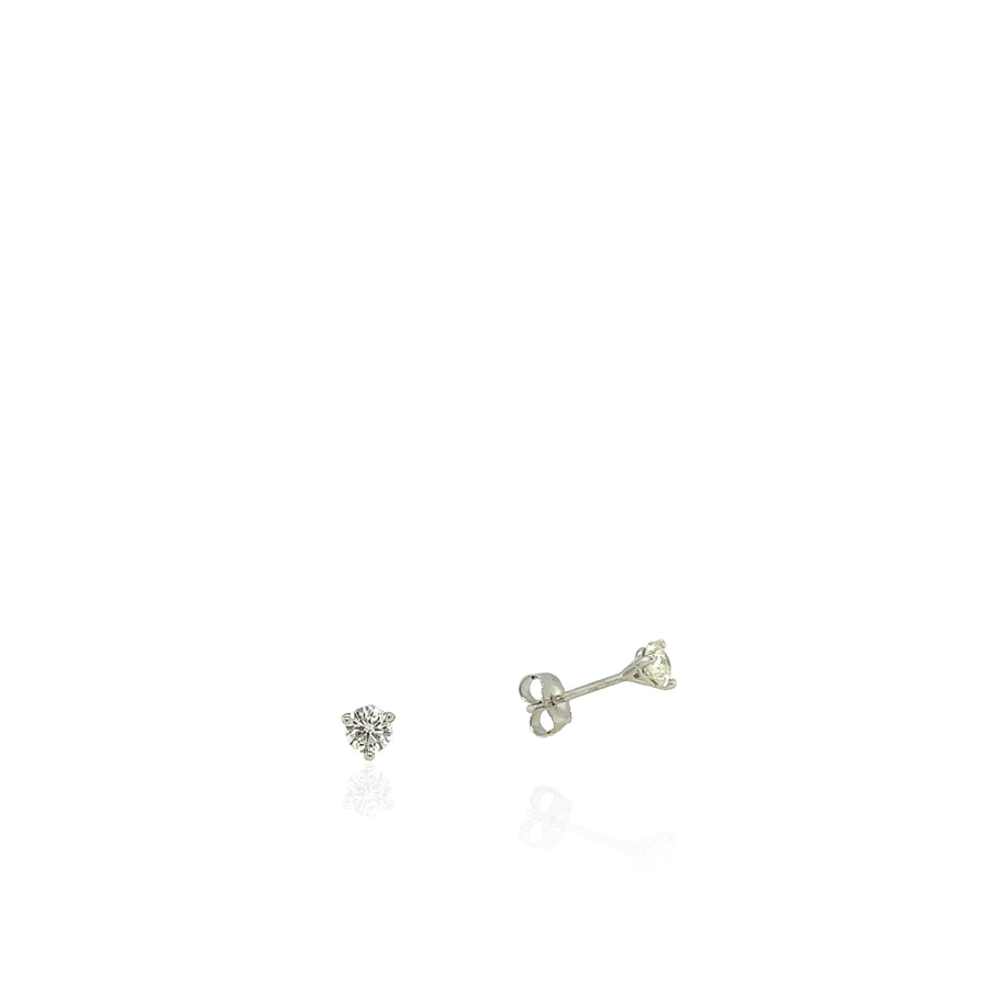 14 Karat White Gold 0.25 cttw Diamond Studs