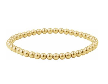 Gold Bead Stretch Bracelet in 14K Gold-Filled