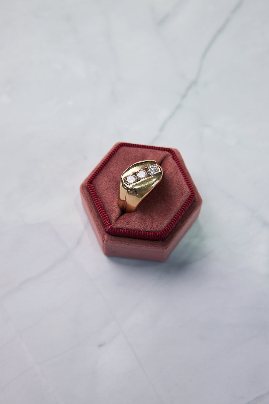 14 Karat Yellow Gold Diamond Ring