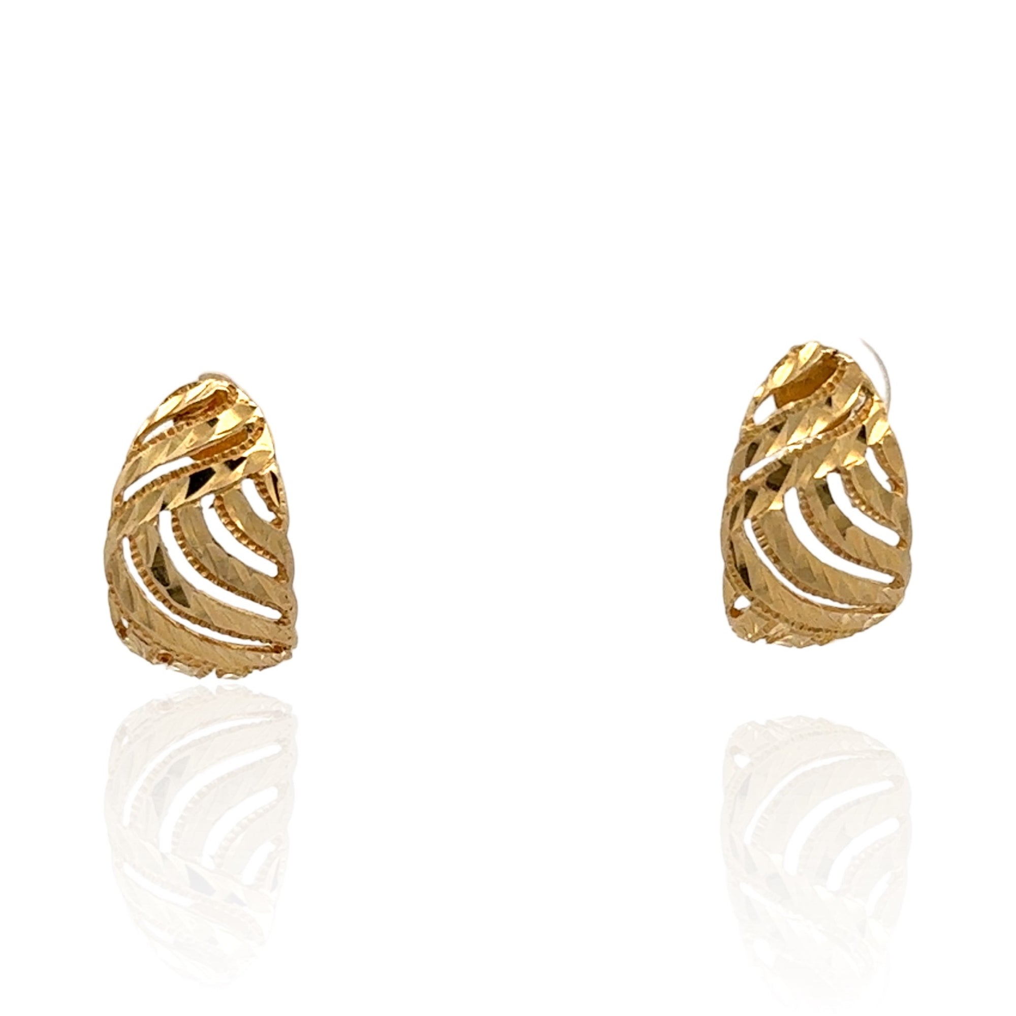 14 Karat Yellow Gold Hoop Earrings