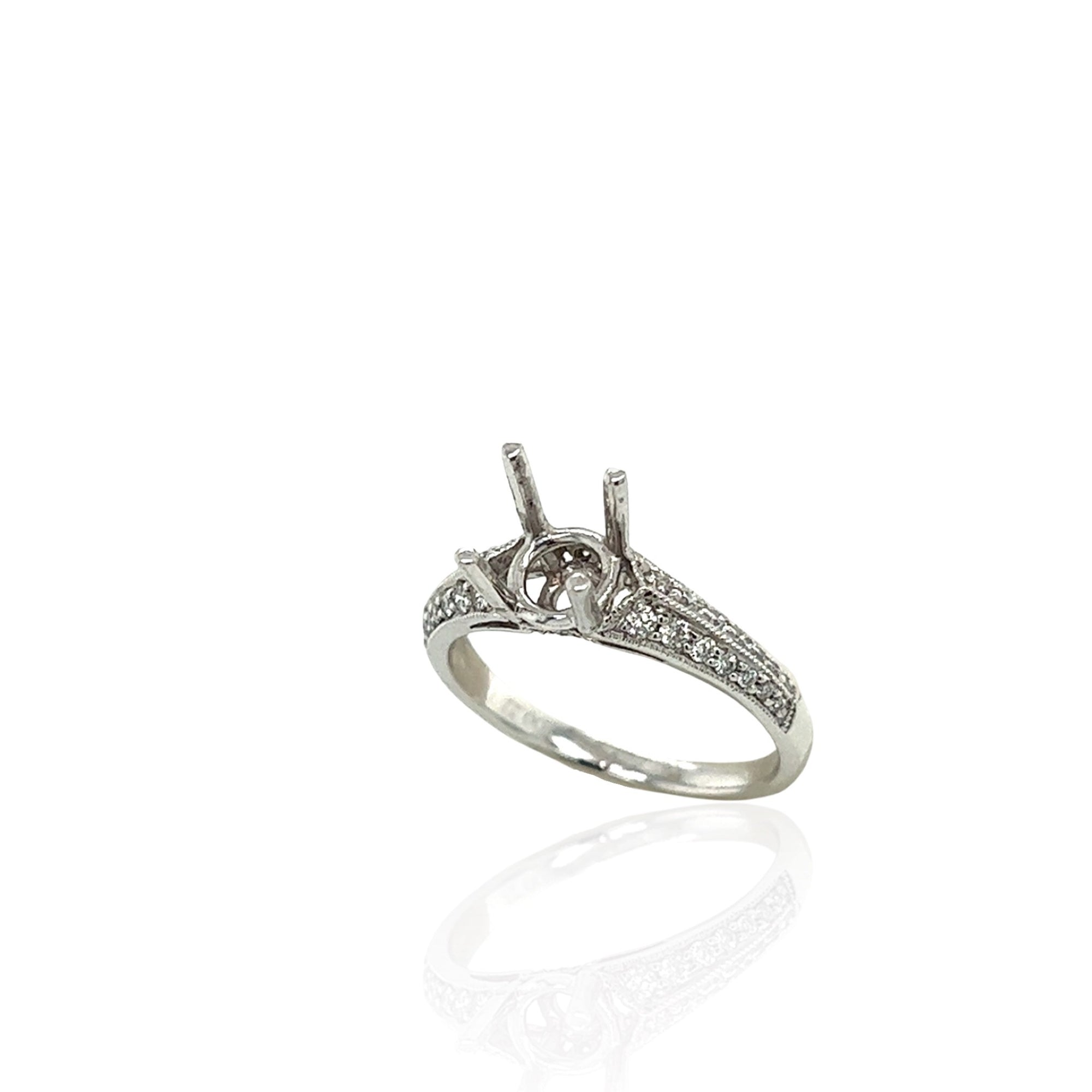 Platinum Semi-Mount Ring