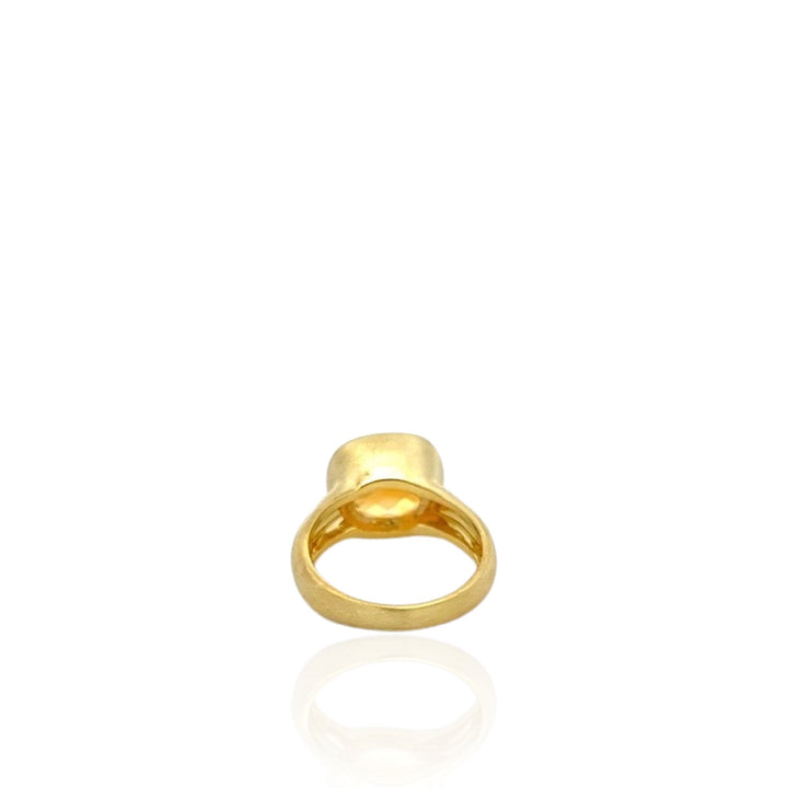 14 Karat Yellow Gold Citrine Ring