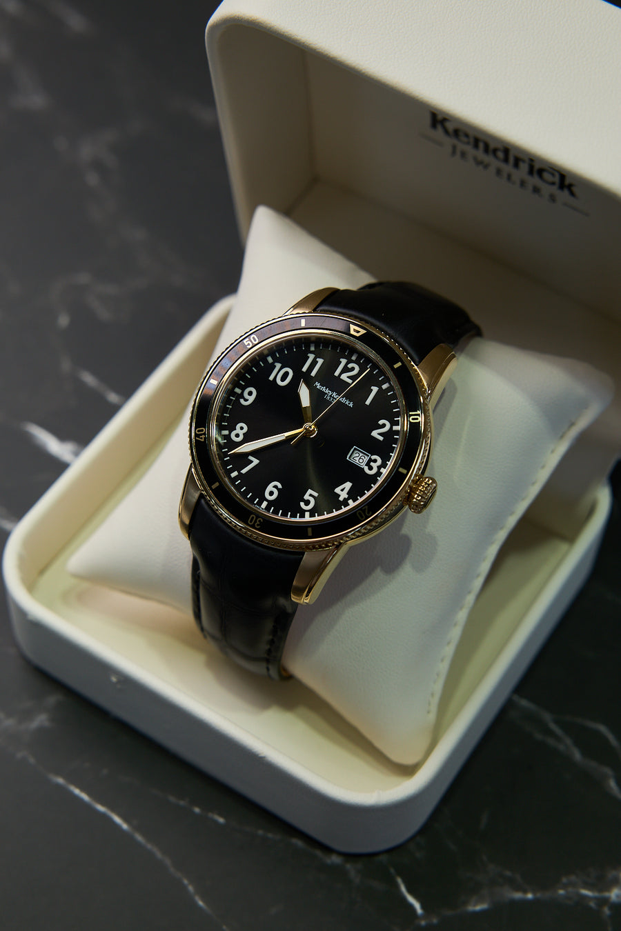 Men’s Lithium Watch – 10 ATM – Yellow Dial with Black Strap