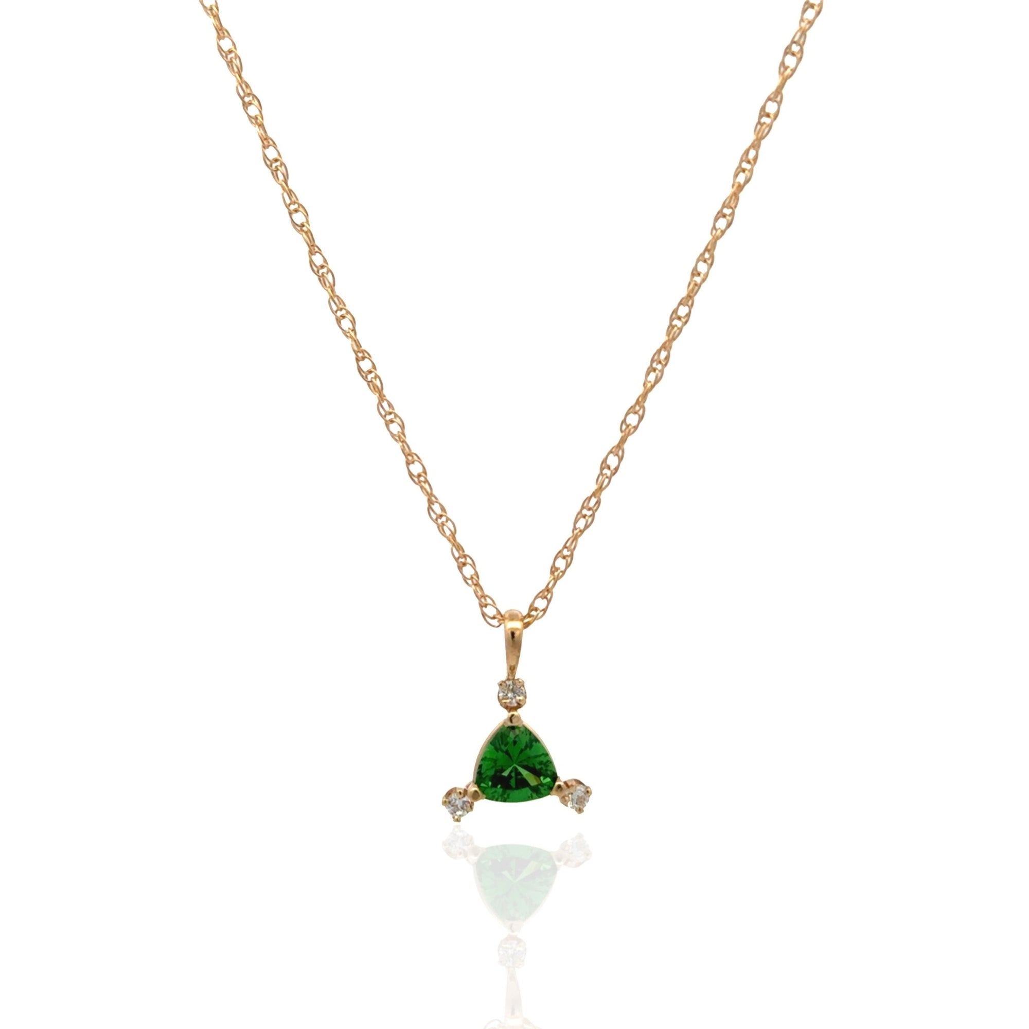 Tsavorite Garnet Pendant Necklace