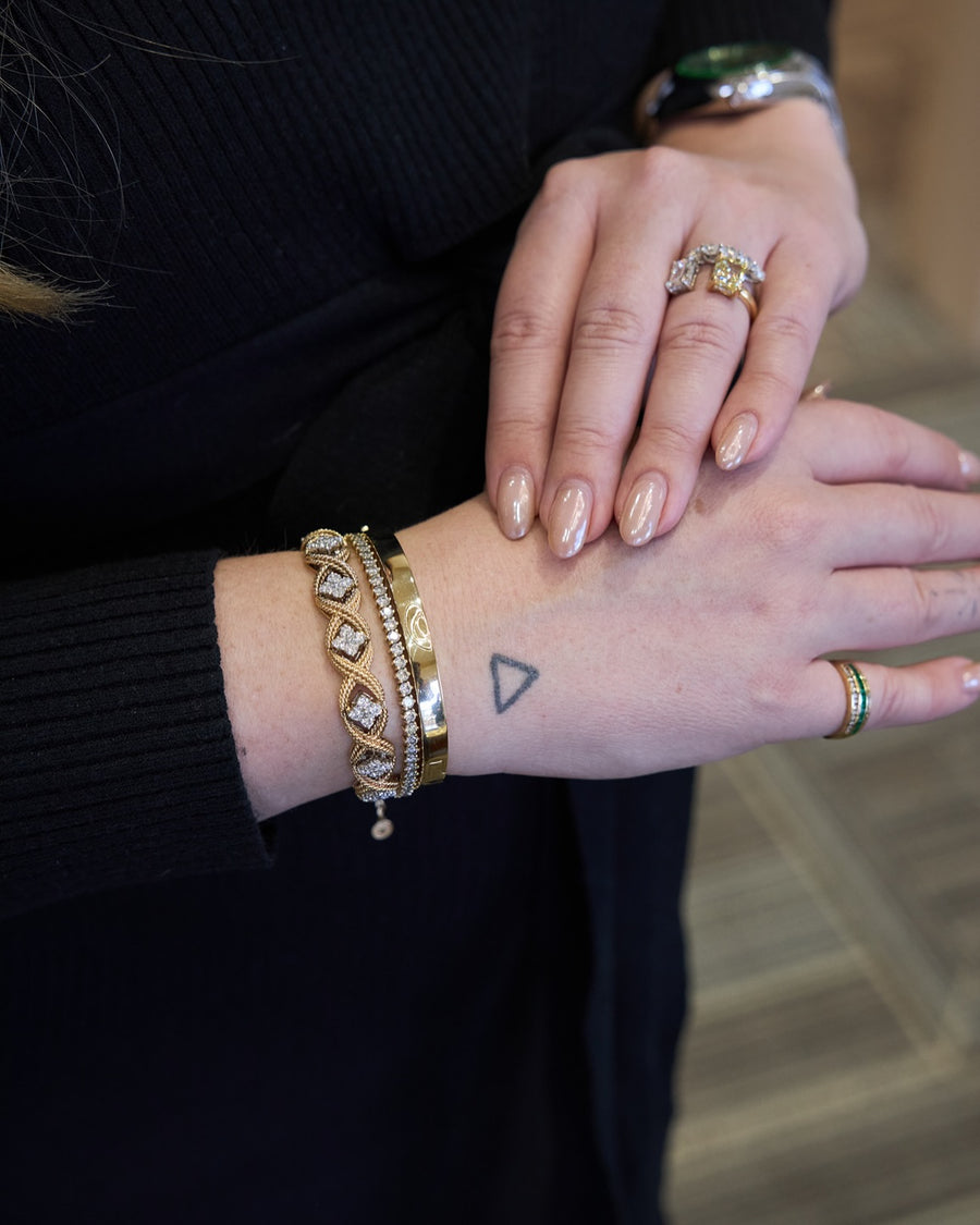 Jabel Die-Struck Diamond Bracelet in 14K Gold, 2.82ctw