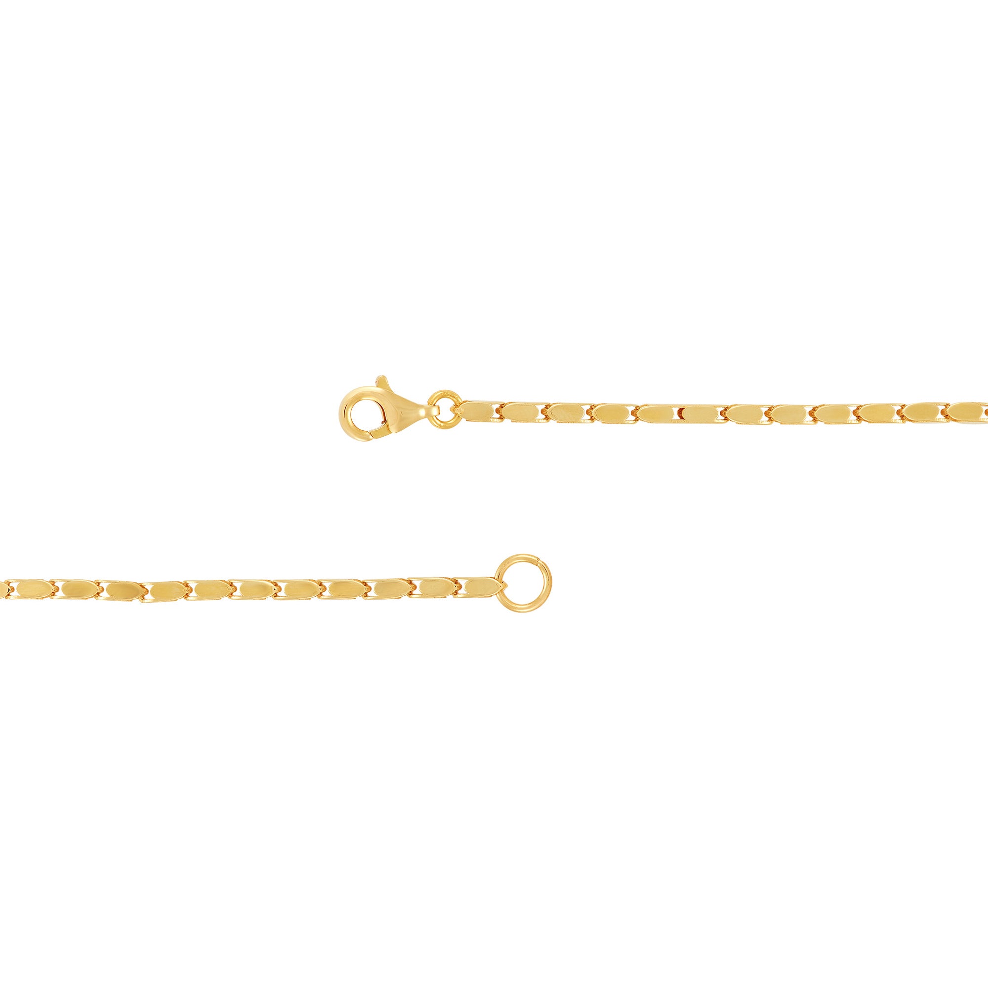 14 Karat Yellow Gold Oval Link Bracelet