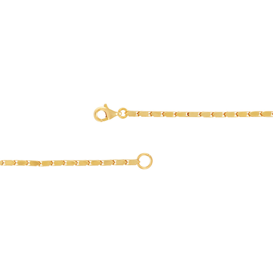 14 Karat Yellow Gold Oval Link Bracelet