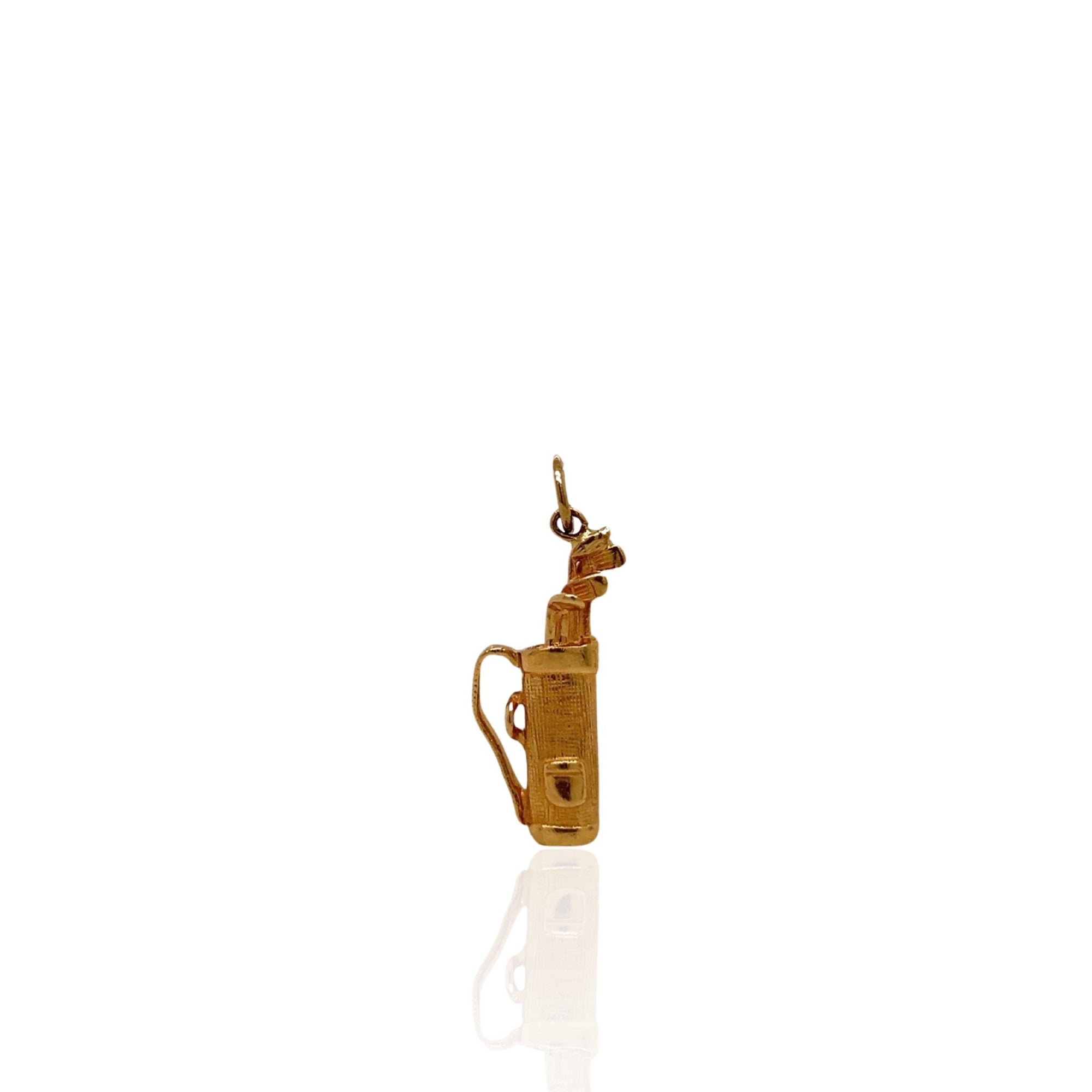 14 Karat Yellow Gold Golf Bag Charm