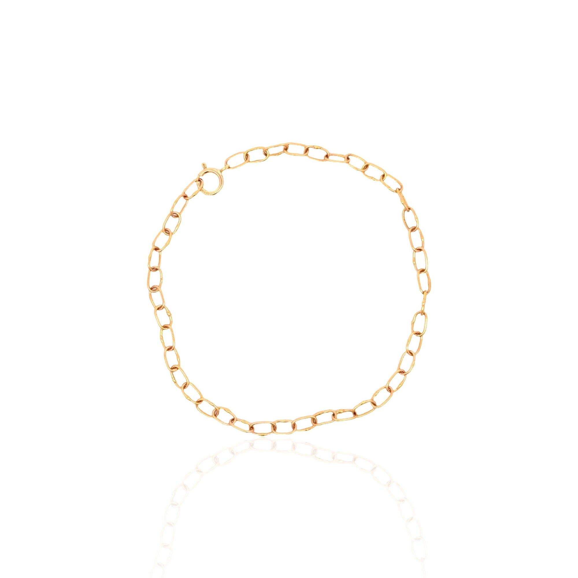 18 Karat Rose Gold Link Bracelet