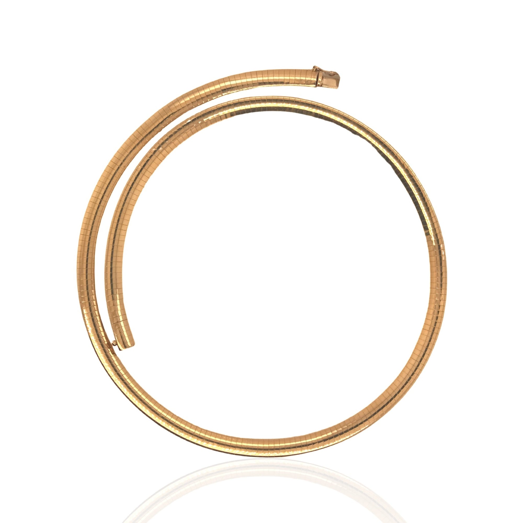 14 Karat Yellow Gold Omega Necklace