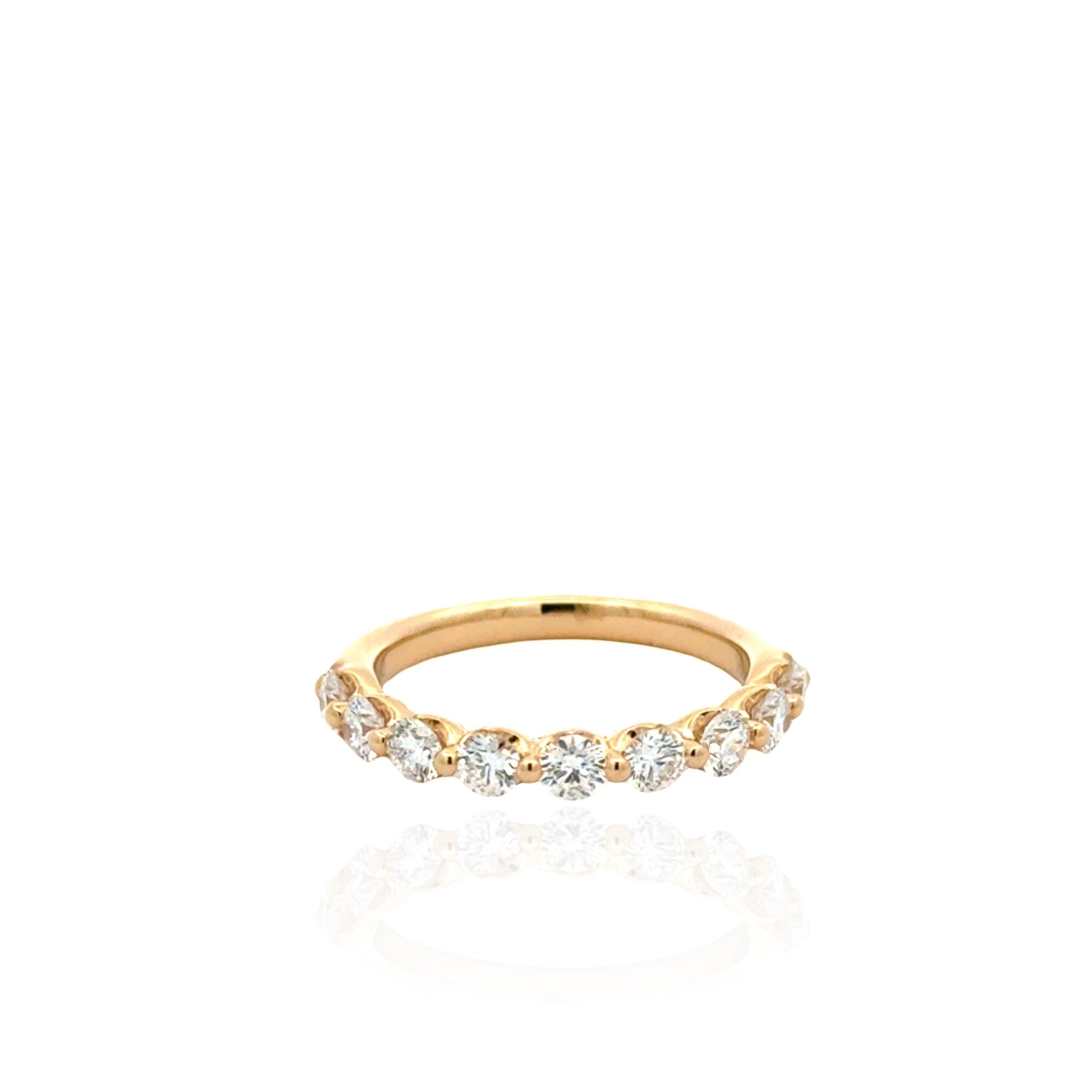 14 Karat Yellow Gold Diamond Band