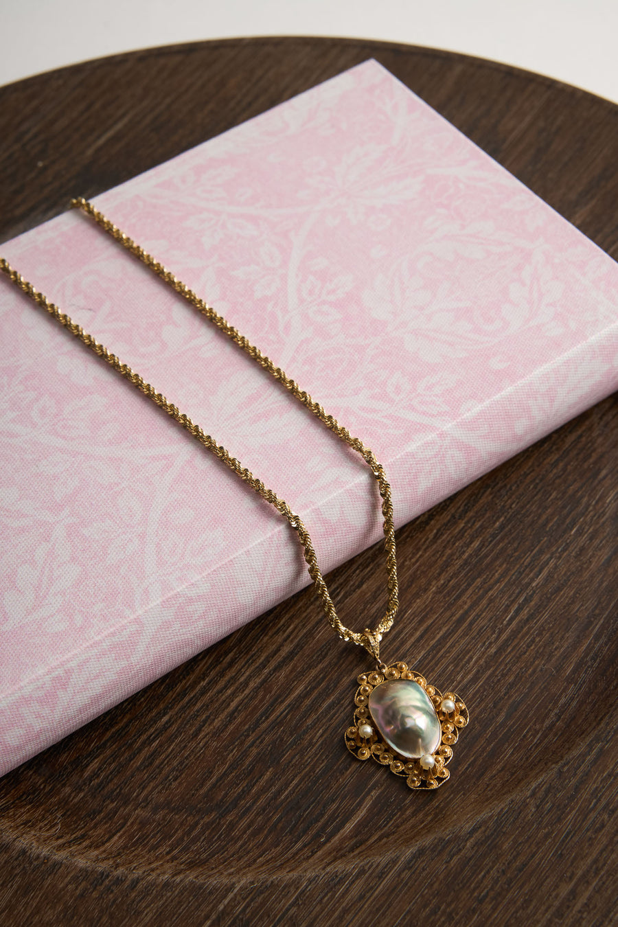 14 Karat Mabé Pearl Pendant (chain not included)