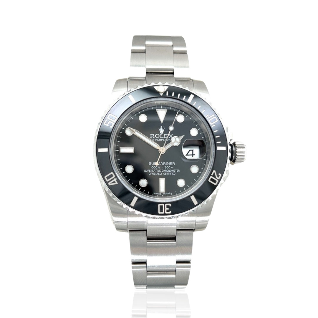 Pre-Owned Stainless Steel Rolex Oyster Perpetual Submariner Date 116610
