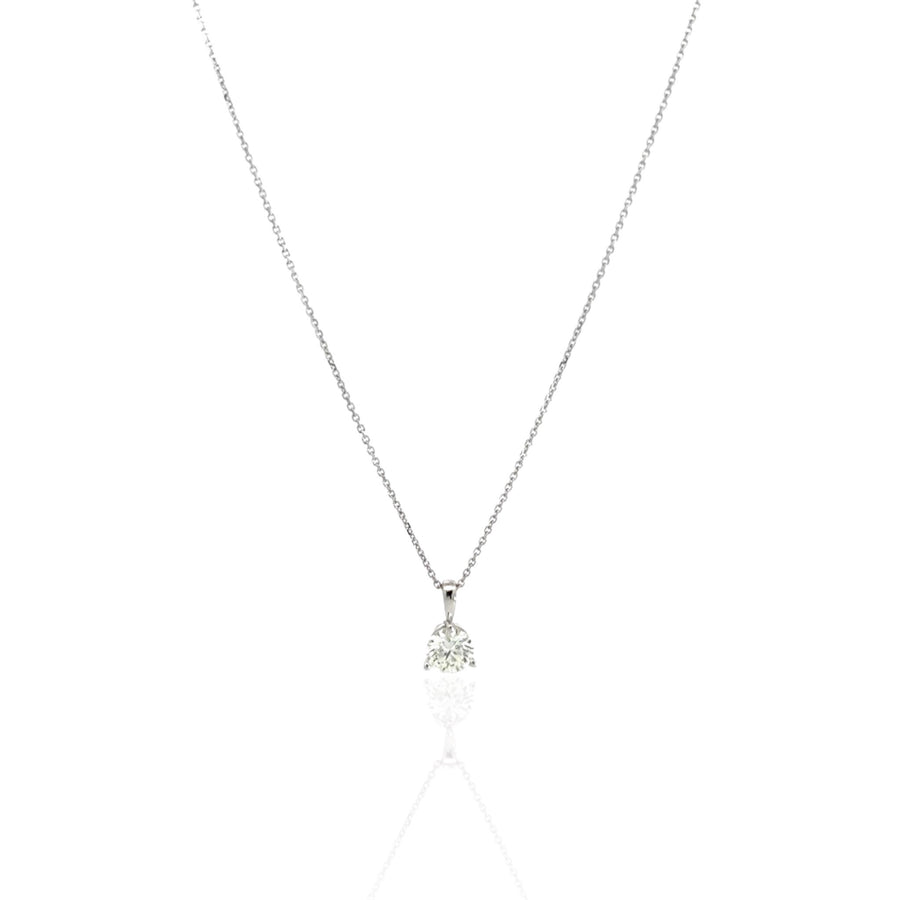 Round Brilliant Diamond Solitaire Pendant